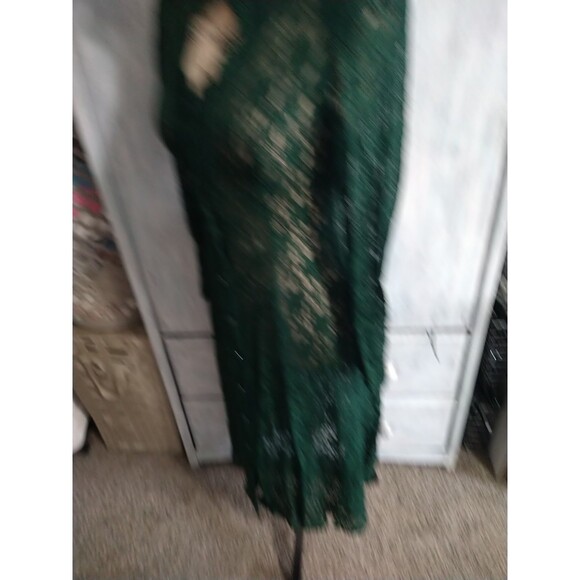 Dawn Joy Lace Embroidered Sheer Dress Green 4p Whimsygoth Vintage Y2K Fairy - Picture 6 of 12